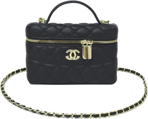 Quilted Crossbody Bags for Women Small Vintage Square Box Purse Boho Shoulder Handbags with Chain and Zipper