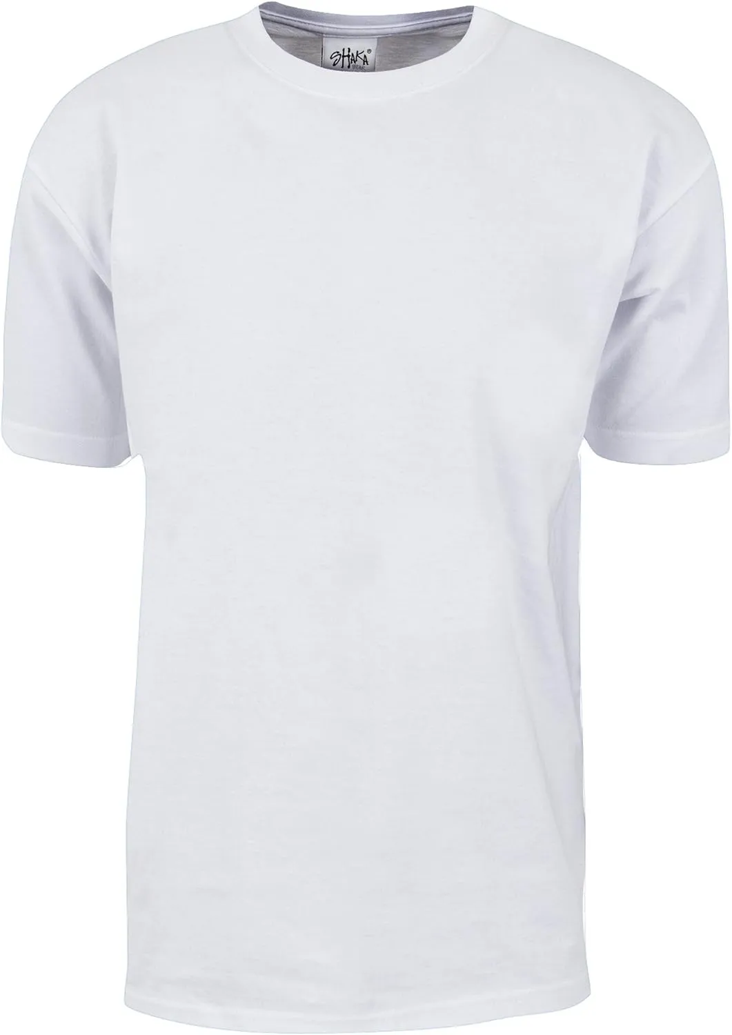 Shaka Wear Men's T Shirt ?C Max Heavyweight Cotton Short Sleeve Crew Neck Plain Tee Top Tshirts Regular Big Tall Size S-7XL