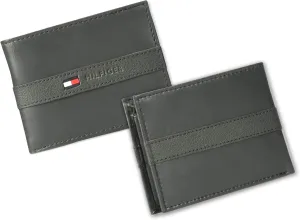 Tommy Hilfiger Men's Classic Bifold Wallet with ID Window and Multiple Card Slots