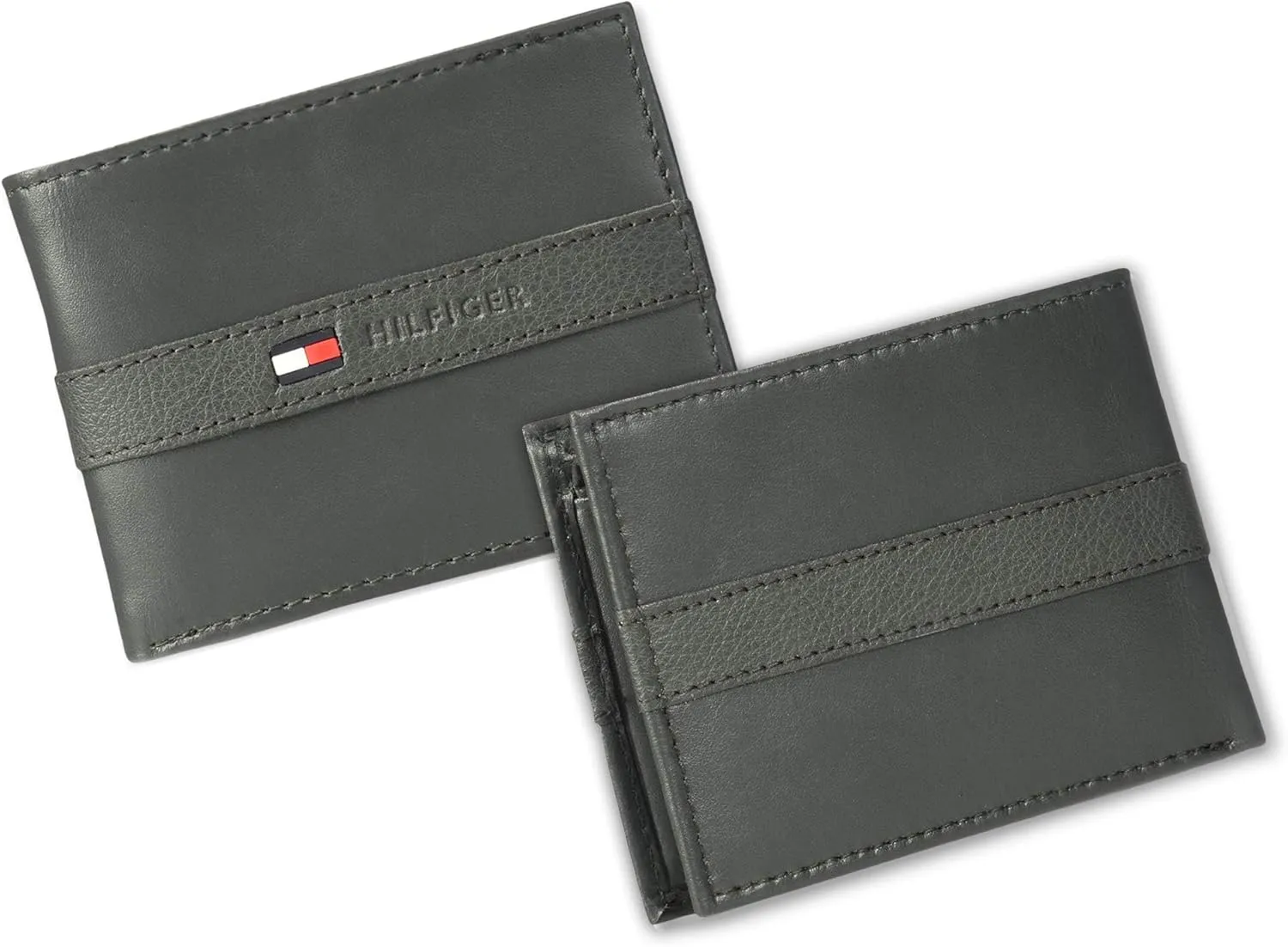 Tommy Hilfiger Men's Classic Bifold Wallet with ID Window and Multiple Card Slots